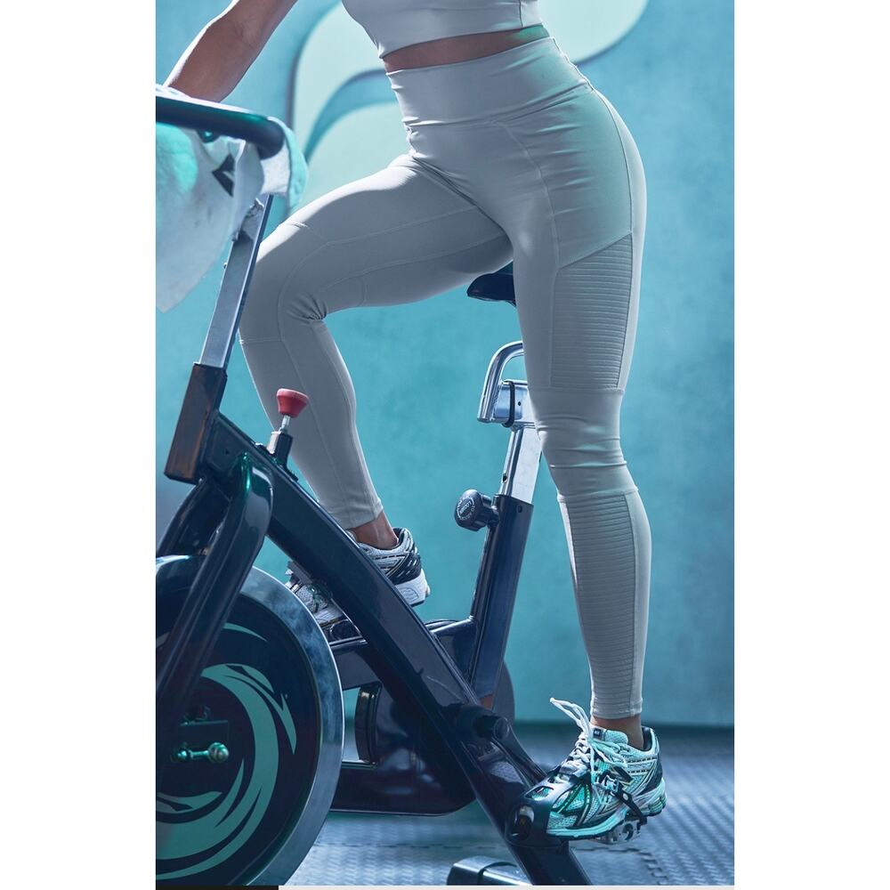 Fabletics Motion365+ High-Waisted Moto Style Leggings- Black - BNWT -Small/Short